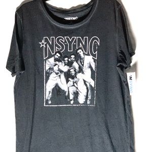 *NSYNC WOMEN GRAPHIC BAND T SHIRT 2XL WITH TAGS